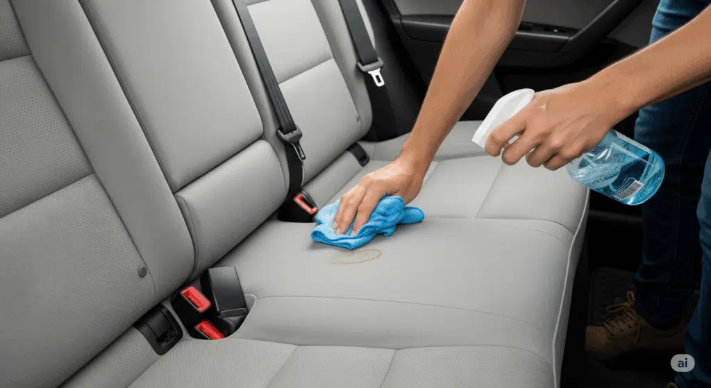 Comment nettoyer les taches de vomi dans une voiture ?