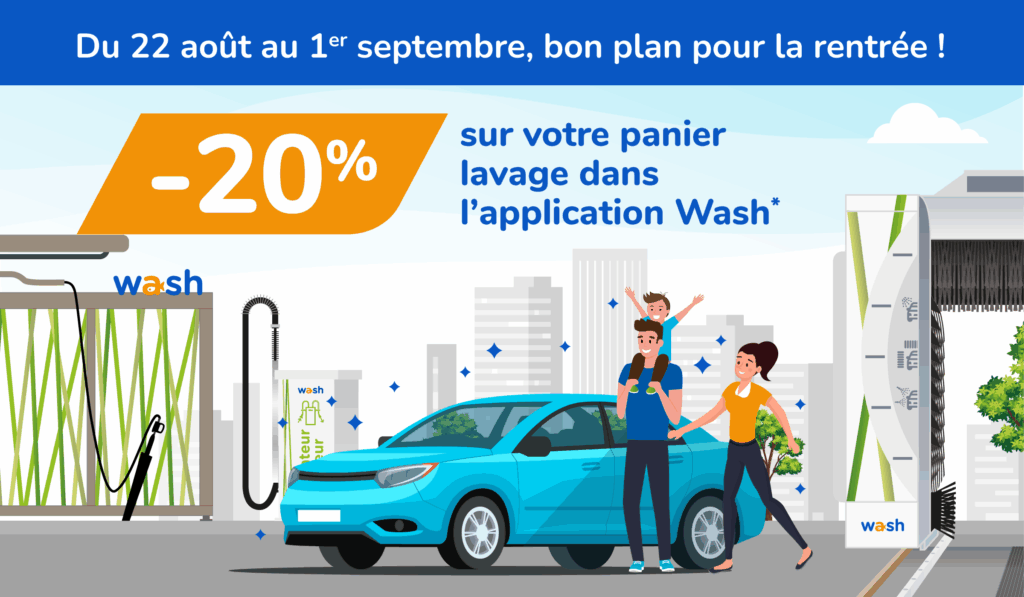 Bon plan de rentrée : – 20 % sur votre panier lavage